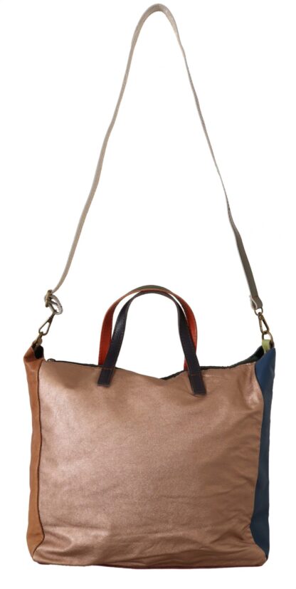 EBARRITO - Multicolor Leather Shoulder Tote Bag