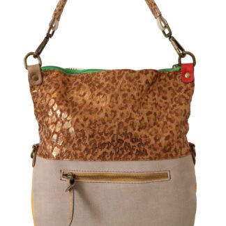 EBARRITO - Multicolor Leather Shoulder Tote Bag