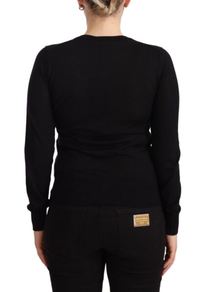 Dolce & Gabbana - Elegant Floral Embroidery Cashmere Sweater