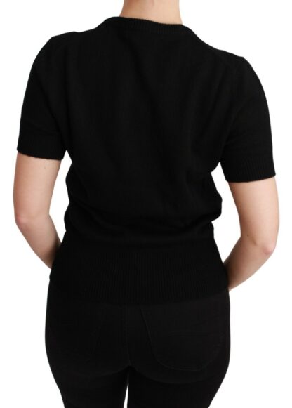 Dolce & Gabbana - Elegant Black Cashmere Sweater Top