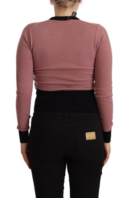 Dolce & Gabbana - Elegant Pink Cashmere Crewneck Sweater