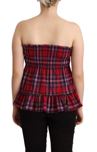 CAMPO DI FRAGOLE - Chic Checkered Sleeveless Tank Top