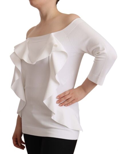 EXTERIOR - Chic Off-Shoulder Long Sleeve Blouse