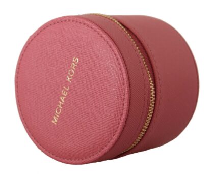 Michael Kors - Elegant Pink Leather Round Wallet