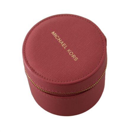 Michael Kors - Elegant Pink Leather Round Wallet