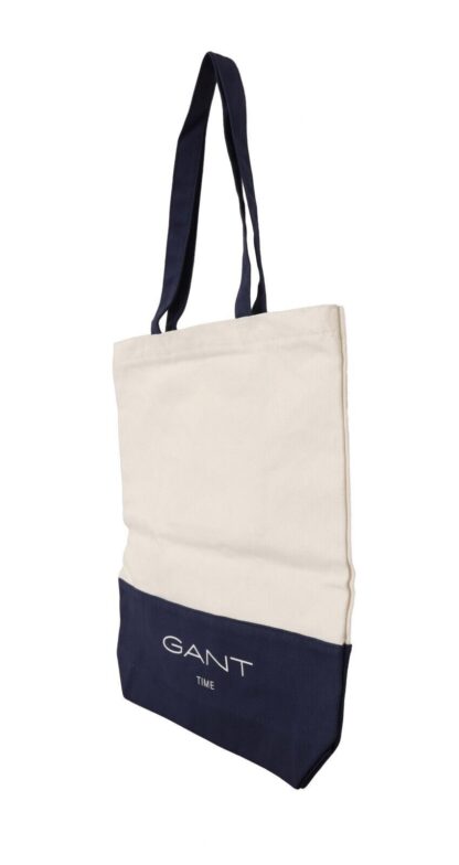 Gant - Chic Blue & White Canvas Tote Bag