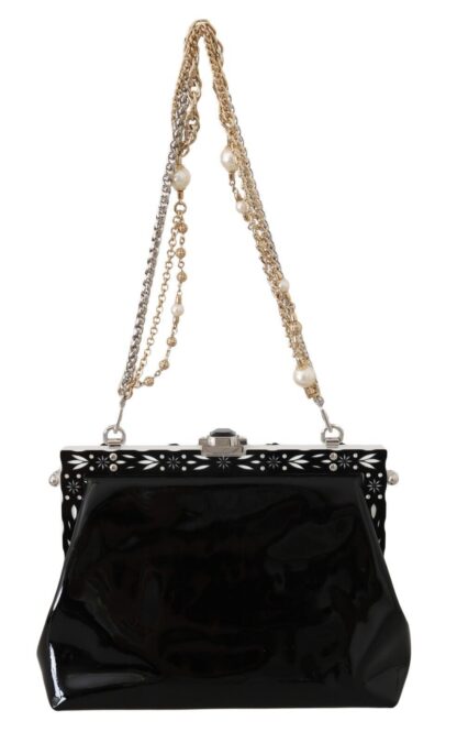 Dolce & Gabbana - Elegant Evening Clutch With Crystals and Chain