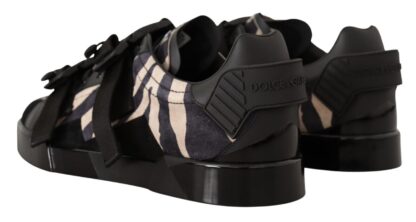 Dolce & Gabbana - Zebra Suede Low Top Fashion Sneakers