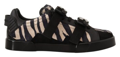 Dolce & Gabbana - Zebra Suede Low Top Fashion Sneakers