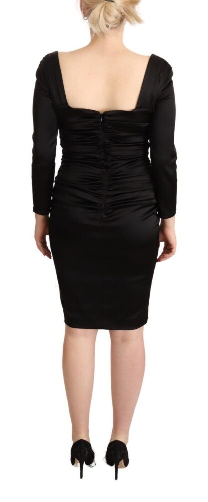 Roberto Cavalli - Elegant Black Sweetheart Sheath Dress