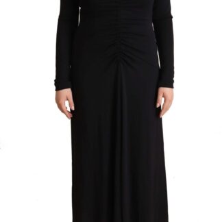 GF Ferre - Elegant Black Sheath Dress with Sweetheart Neckline