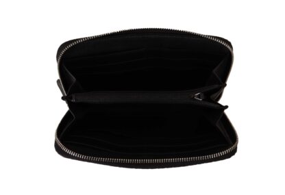 Gucci - Elegant Black Leather Zip-Around Wallet