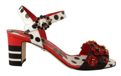 Dolce & Gabbana - Multicolor Floral Crystal-Embellished Heels