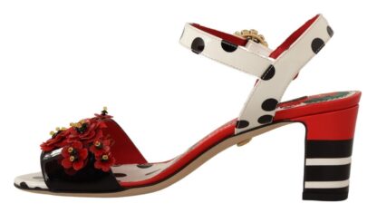 Dolce & Gabbana - Multicolor Floral Crystal-Embellished Heels