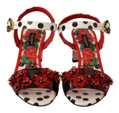 Dolce & Gabbana - Multicolor Floral Crystal-Embellished Heels