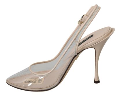 Dolce & Gabbana - Elegant Nude Beige Slingback Heels