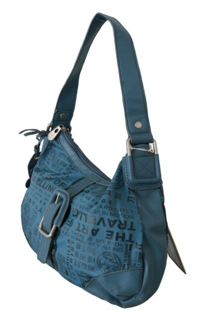 WAYFARER - Chic Blue Fabric Shoulder Bag - Perfect for Everyday Elegance