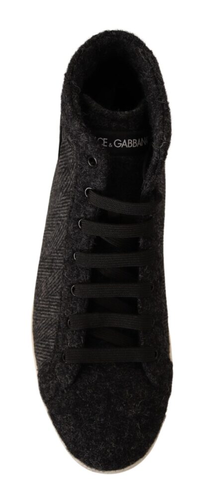 Dolce & Gabbana - Elegant High Top Cotton/Wool Sneakers