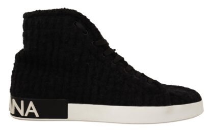 Dolce & Gabbana - Elegant Black High-Top Sneakers