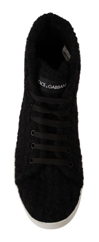 Dolce & Gabbana - Elegant Black High-Top Sneakers