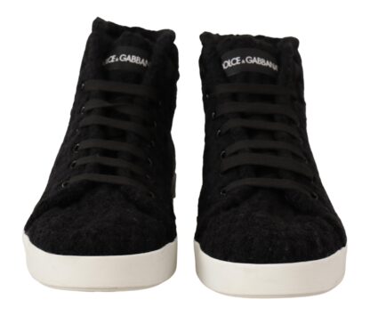 Dolce & Gabbana - Elegant Black High-Top Sneakers