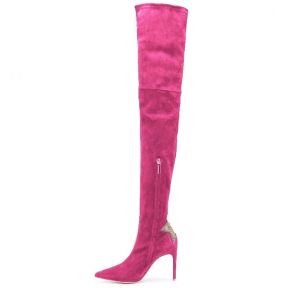 Elisabetta Franchi - Fuchsia Calfskin Women Boot