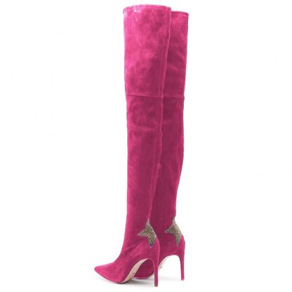 Elisabetta Franchi - Fuchsia Calfskin Women Boot