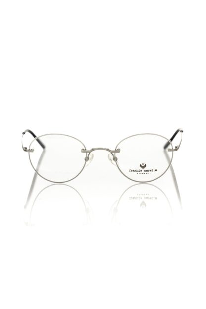 Frankie Morello - "Silver Metallic Unisex Eyeglass Frame"