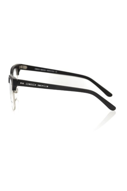 Frankie Morello - Black Acetate Unisex Eyeglass Frame