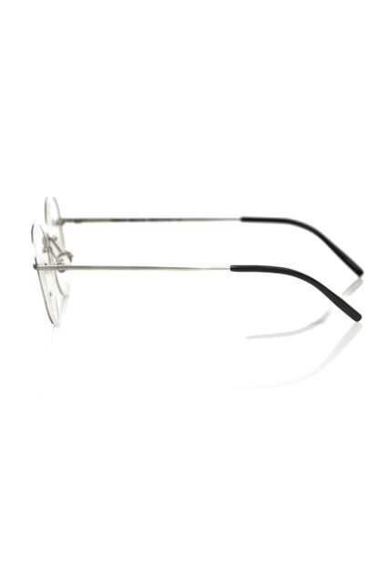 Frankie Morello - "Silver Metallic Unisex Eyeglass Frame"