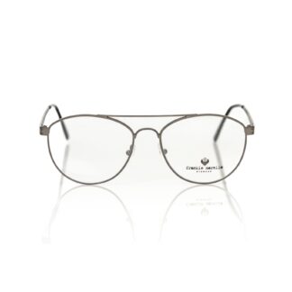 Frankie Morello - "Silver Metallic Unisex Eyeglass Frame"