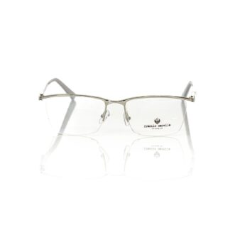 Frankie Morello - "Silver Metallic Unisex Eyeglass Frame"