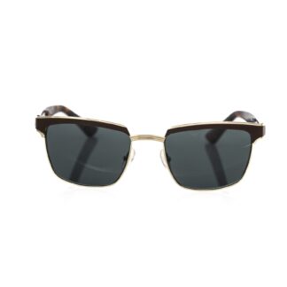 Frankie Morello - Silver Metallic Men Sunglass