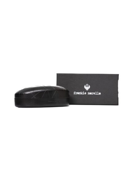 Frankie Morello - Black Metallic Fiber Men Sunglass