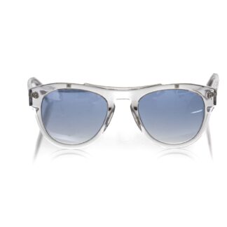 Frankie Morello - Black Metallic Fiber Men Sunglass