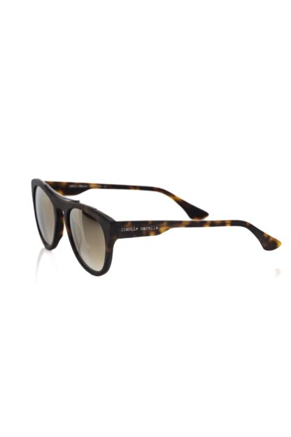 Frankie Morello - Brown Acetate Men Sunglass