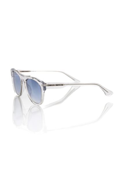 Frankie Morello - White Acetate Men Sunglass