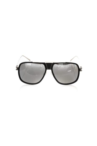 Frankie Morello - Black Metallic Men Sunglasses