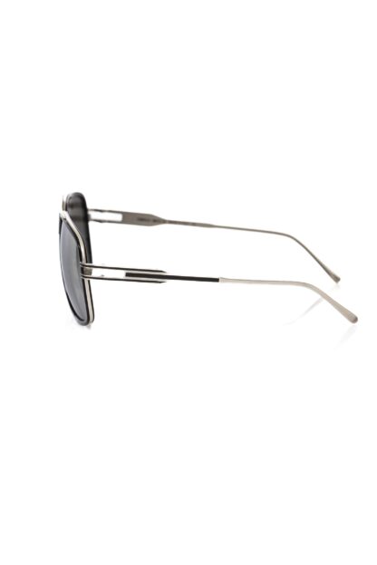 Frankie Morello - Black Metallic Men Sunglasses