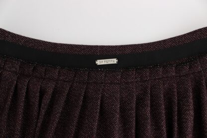 GF Ferre - Chic Purple Mini Skirt for Elegant Evenings