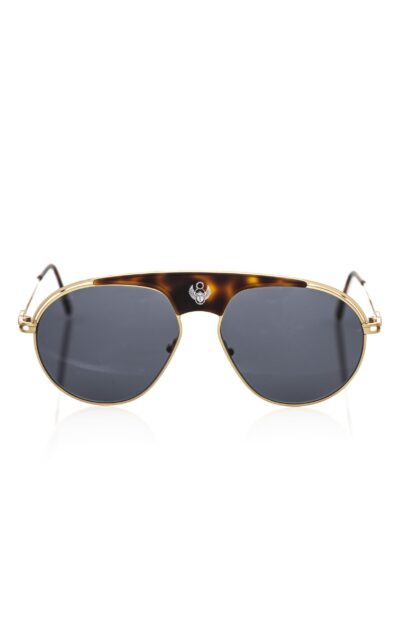 Frankie Morello - Brown Metallic Sunglass for Men