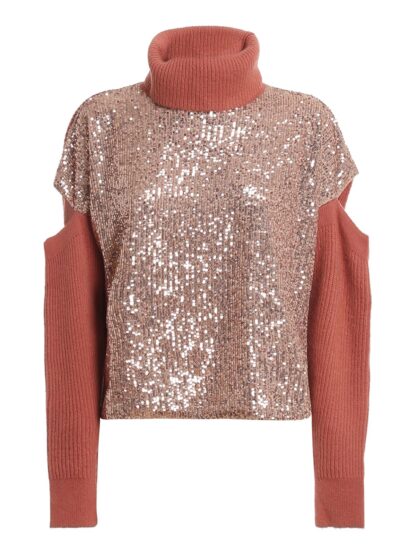 PINKO - Sequin Embellished Mohair-Blend Sweater