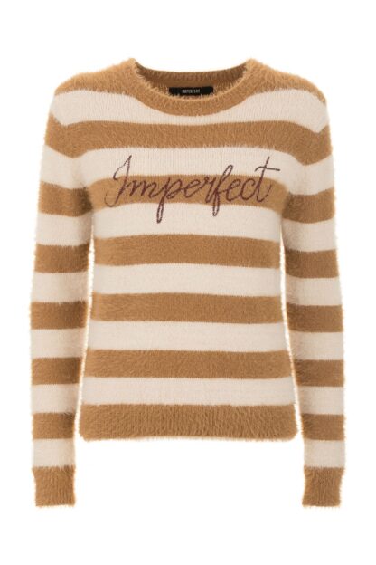 Imperfect - Beige Polyamide Women Sweater