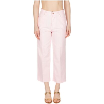 Don The Fuller - Pink Cotton Women Jeans