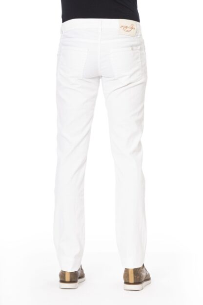 Jacob Cohen - White Cotton Men Jeans