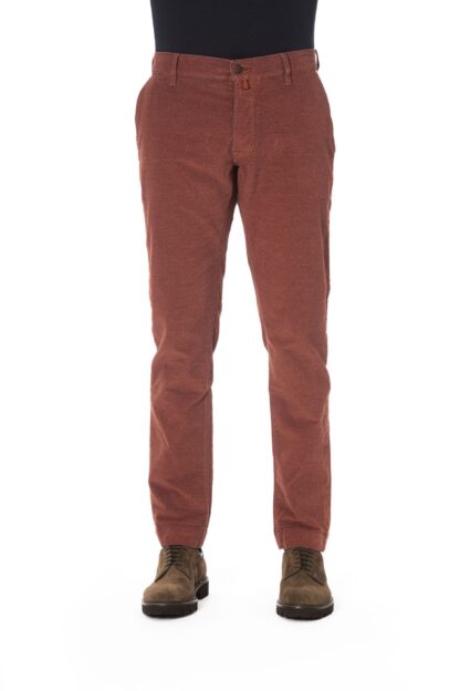 Jacob Cohen - Burgundy Cotton Men Jeans