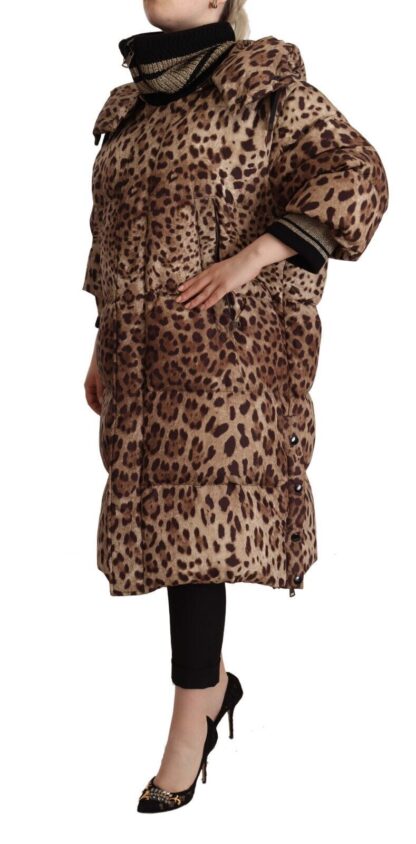 Dolce & Gabbana - Elegant Leopard Print Long Jacket