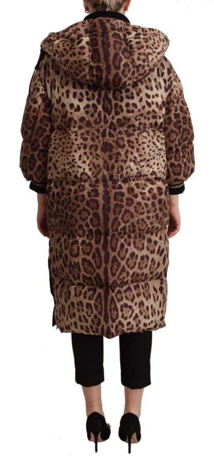 Dolce & Gabbana - Elegant Leopard Print Long Jacket