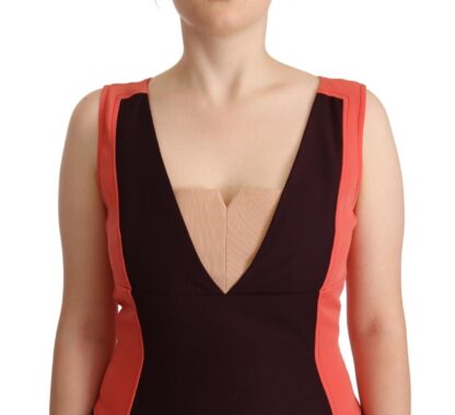 CO|TE - Multicolor V-Neck Sleeveless Sheath Dress