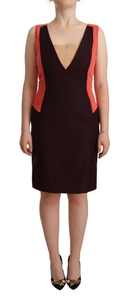 CO|TE - Multicolor V-Neck Sleeveless Sheath Dress